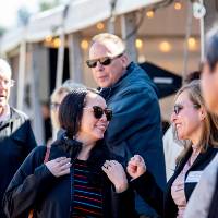 Photo of event guests chatting